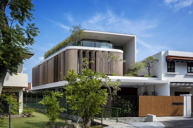 BIM Architecture | Modern Home in the Tropics: "Bamboo Curtain" Residence