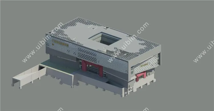 Complete set of BIM model materials for museum projects (including civil engineering models and equipment models), Revit building structure HVAC electrical plumbing MEP