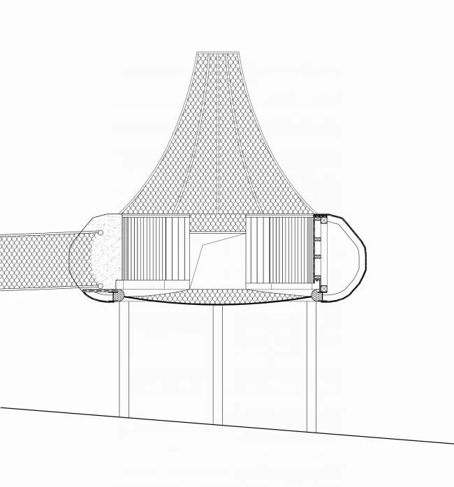 BIM Architecture | Like an Adventure in the Jungle: Anhui Qiyunshan Freedom Home Tree House "UFO"/Jinglan Architecture