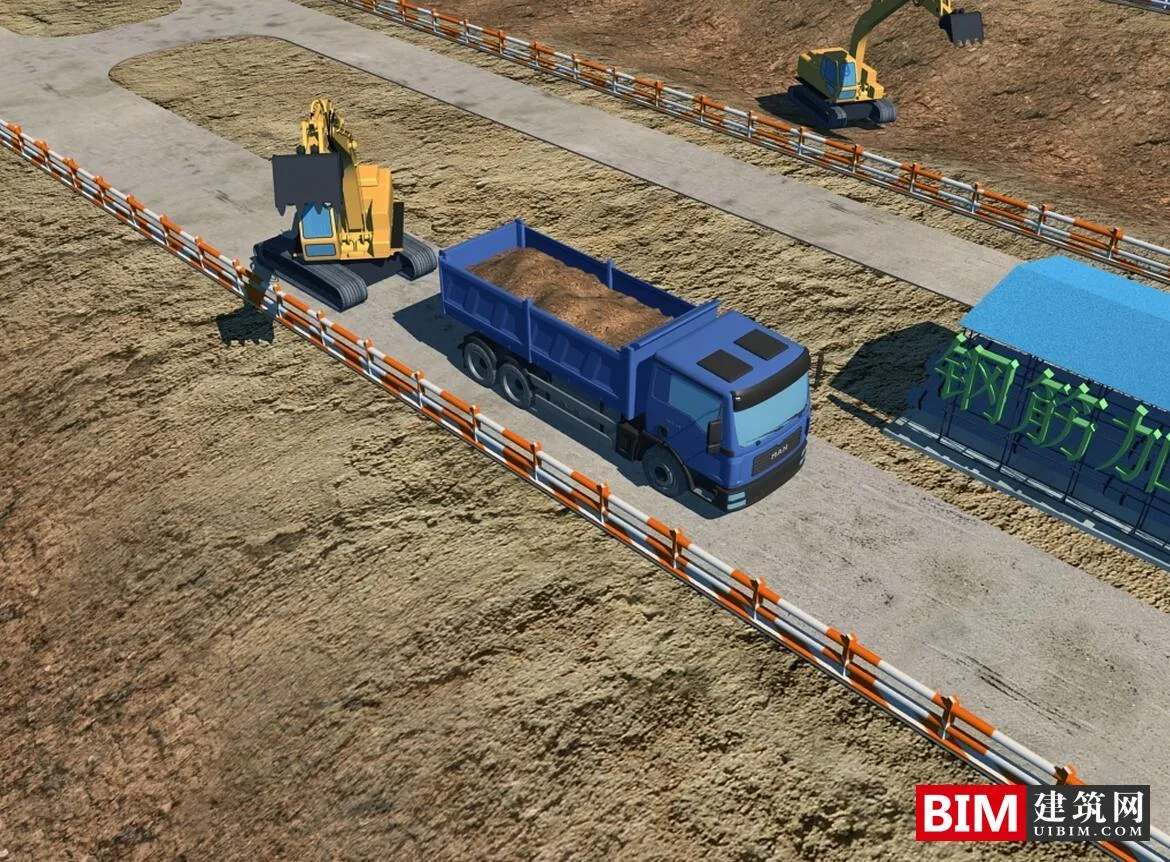 BIM Data and Revit Model for Residential Construction Site Simulation