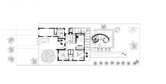 BIM Architecture | Geometric Freehand Concrete Sculpture: Solar Trajectory Residence/Christian Wassmann