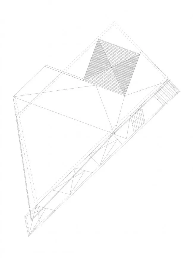 BIM Architecture | Nesting Triangular Grass Slope Top 'Small House' - East Latvia Creative Service Center/SAALS
