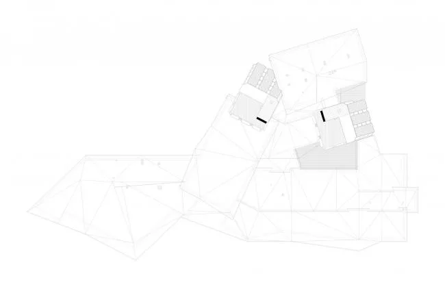 BIM Architecture | Nesting Triangular Grass Slope Top 'Small House' - East Latvia Creative Service Center/SAALS