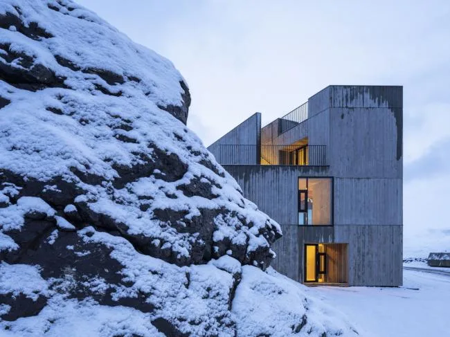 BIM Architecture | The Giant Stone Guarding the Fjord: East Borgafjord Visitor Center/Andersen& Sigurdsson Architects