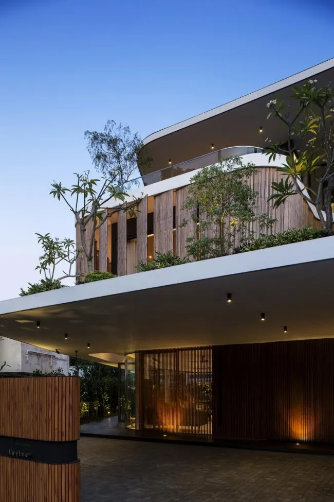 BIM Architecture | Modern Home in the Tropics: "Bamboo Curtain" Residence