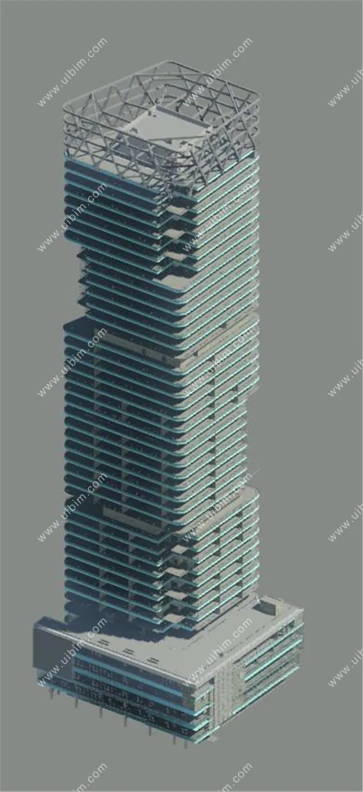Full professional information on BIM models for super high-rise office buildings, reinforced concrete structures+steel structures+curved curtain walls, Revit models for building structures, HVAC, electrical, plumbing, mechanical and electrical equipment, MEP