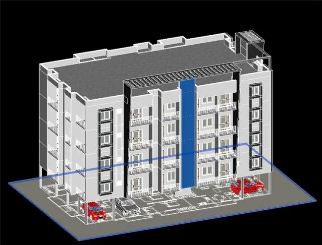 BIM Data | Revit Model - Four story Apartment Model