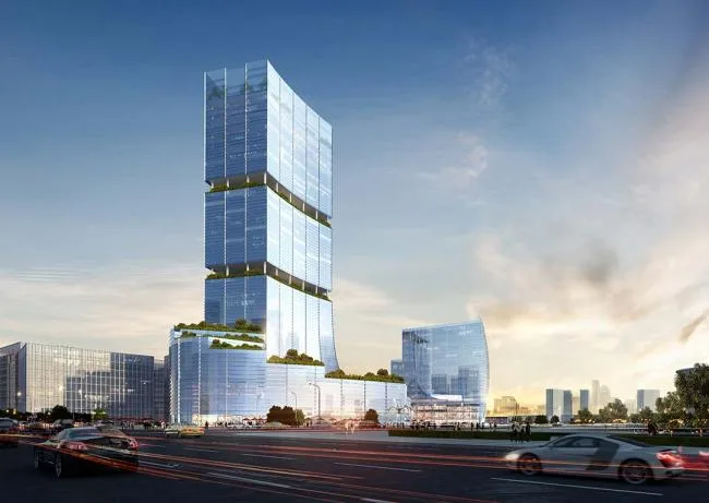 BIM Architecture | International Financial Ecological City Solution: Elite Incubator/LAD (Reed) Design Agency Spanning the CBD