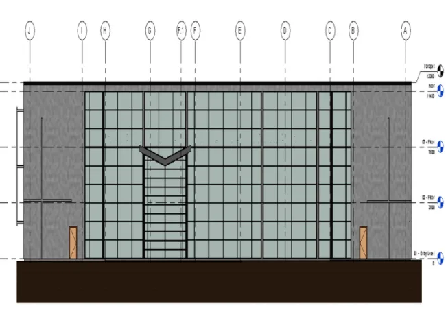 BIM Data | Revit Model - BIM Model of Three story Business Office Building