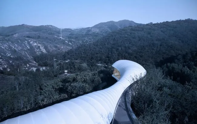 BIM Architecture | Suspended "Cloud": Mount Taishan Jiunvfeng Study/gad · line+studio