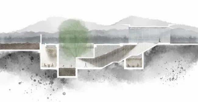 BIM Architecture | Reading under the Lake, Time for Tree Shadows to Pass/Water Phase Design