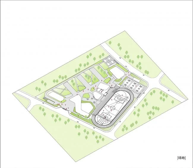 BIM Architecture | Floating Stereoscopic Campus - Zhejiang University School of Education Affiliated Middle School/Zhejiang University Architectural Design and Research Institute Co., Ltd