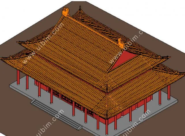 BIM Data | BIM Model - Revit Model - Jindian Ancient Architecture BIM Model