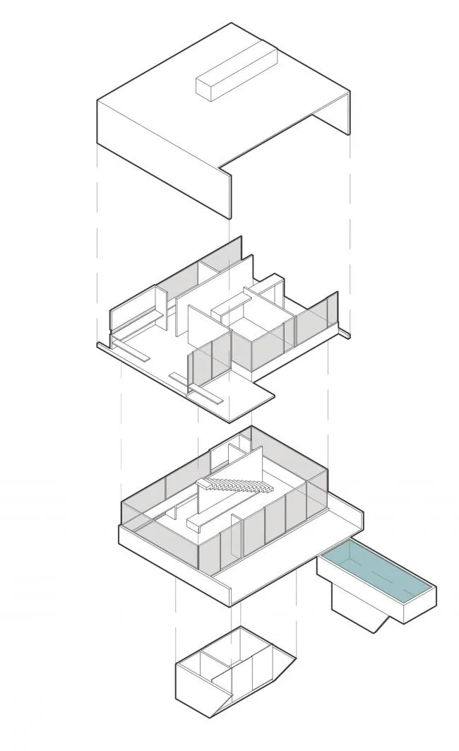 BIM Architecture | Light and Shadow Dance, Simple Forest Dwelling Like Wood and Stone/Luciano Kruk