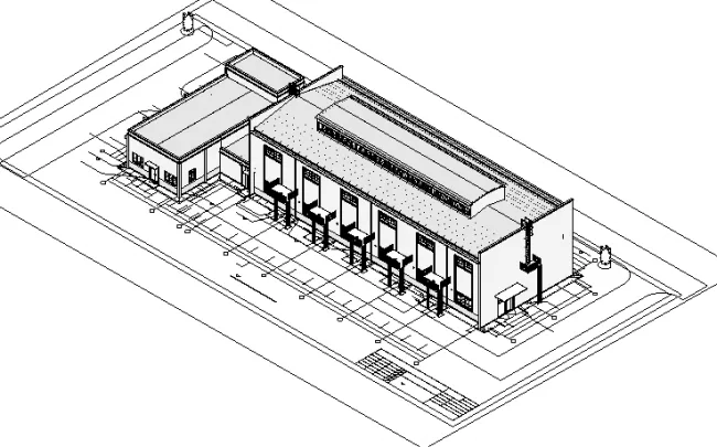 BIM Data | Revit Model - BIM Model for Air Compression Station Project.rvt