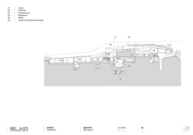 BIM architecture | Winding and folding, enjoying the sea and sky in one color: Rovini Park Hotel/3LHD