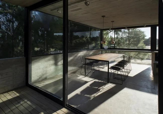 BIM Architecture | Light and Shadow Dance, Simple Forest Dwelling Like Wood and Stone/Luciano Kruk