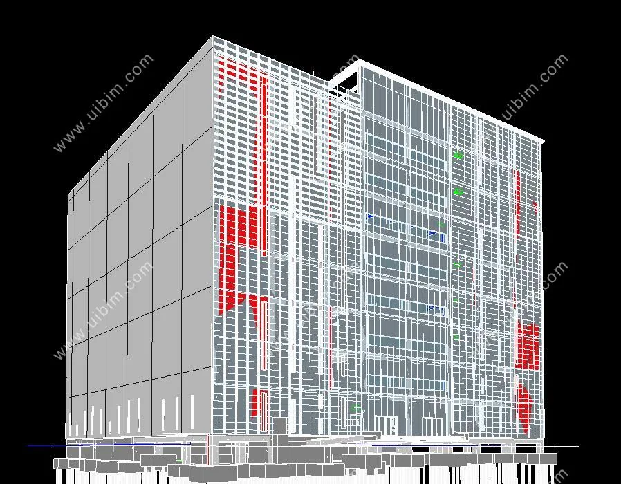 Complete set of BIM project model materials for data center communication building, Revit building structure HVAC electrical plumbing MEP, including exported Navisworks models