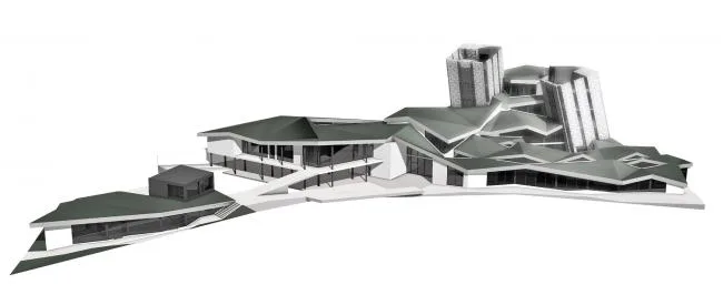BIM Architecture: Nesting Triangular Grass-Slope 