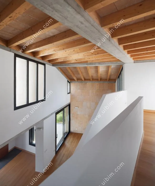 BIM Architecture | Scattered Landscape Windows Outline Mountains and Wilderness Landscape Paintings: MM Residential/Salv à Ort í n Arquitectes