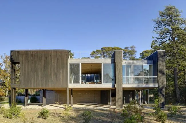 BIM Architecture | Aerial Volume Created by Tall Pile Foundations - Northwest Port Residence/Bates Masi Architects