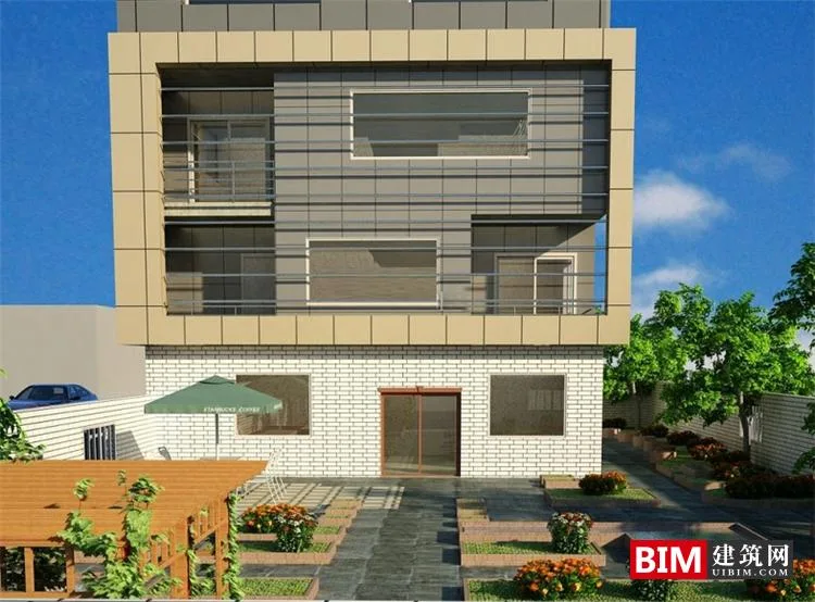 BIM Data | Revit Model - Creative Office Building BIM Model Advanced Single Building Model