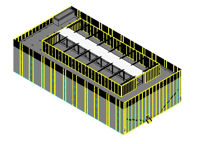 BIM Data | Revit Model - BIM Model for the Shanghai Stock Exchange Data Center Solution Stage