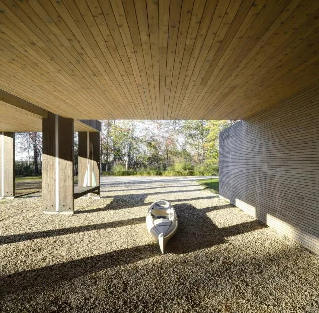 BIM Architecture | Aerial Volume Created by Tall Pile Foundations - Northwest Port Residence/Bates Masi Architects