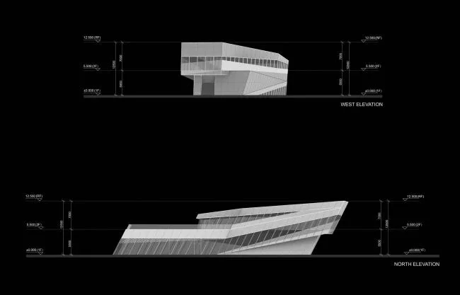 BIM Architecture | Misalignment and Twisting, Dynamic Tilt: China Lamborghini Exhibition Center/Puma Architectural Design Firm