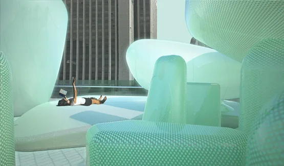 BIM Architecture | SKNYPL Designs Inflatable Roof Garden for Seoul