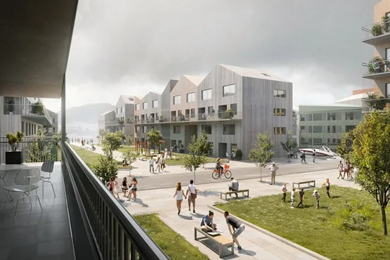 BIM Architecture | Wolfgang Sisterton Design Lake Ecological Village in Norway