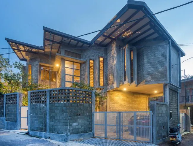 BIM Architecture: Sri Lanka’s Pagoda-Inspired Residential Buildings with Scattered Cement Brick Designs-BIM WORLD