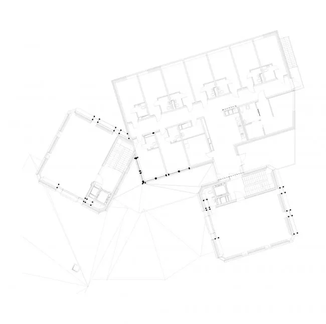 BIM Architecture | Nesting Triangular Grass Slope Top 'Small House' - East Latvia Creative Service Center/SAALS