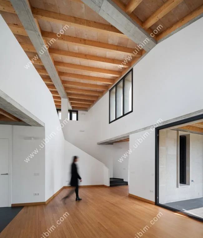 BIM Architecture | Scattered Landscape Windows Outline Mountains and Wilderness Landscape Paintings: MM Residential/Salv à Ort í n Arquitectes