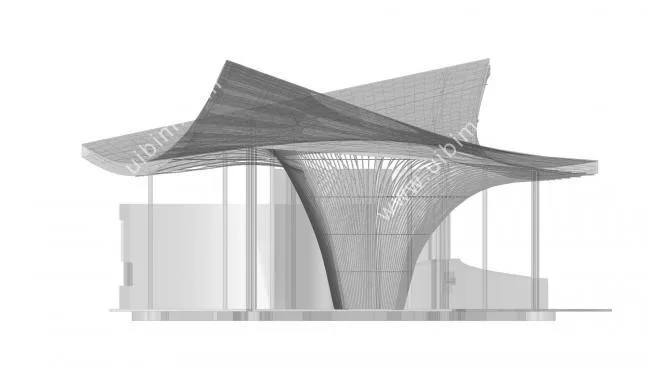 BIM Architecture | Gentle Mountain Wind Blows by: Tea Pavilion in Wulong Guiyuan Town/Weitu Design Agency