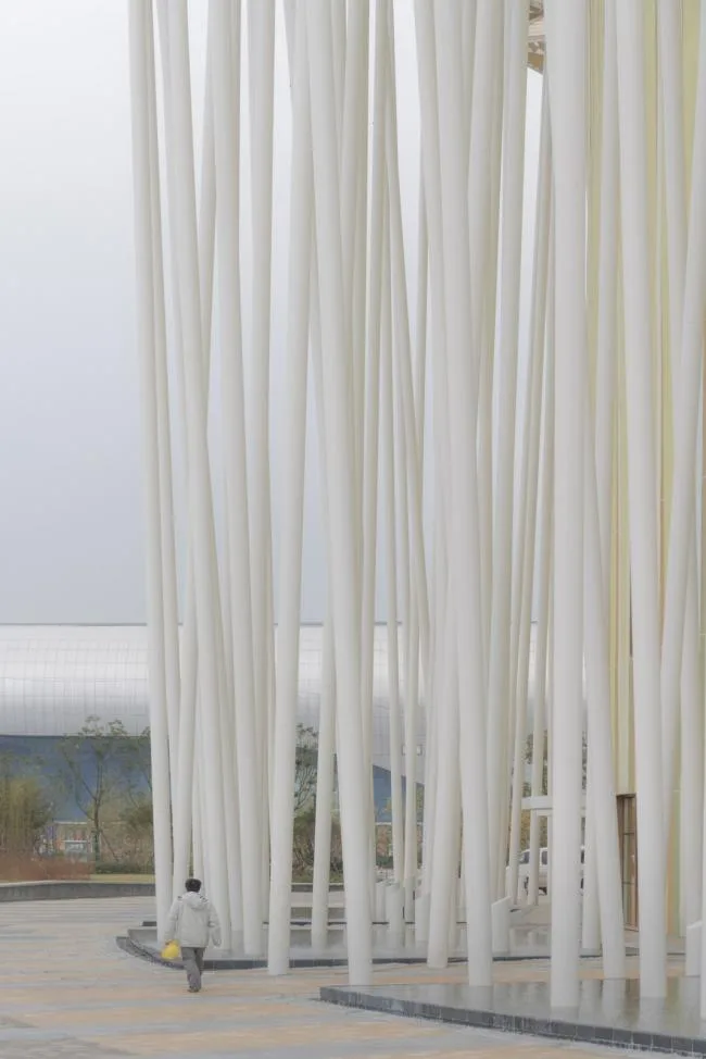 BIM Architecture | "Bamboo Forest" Walk: the Taihu Lake Lake Theater/SCA | Steven Chilton Architects
