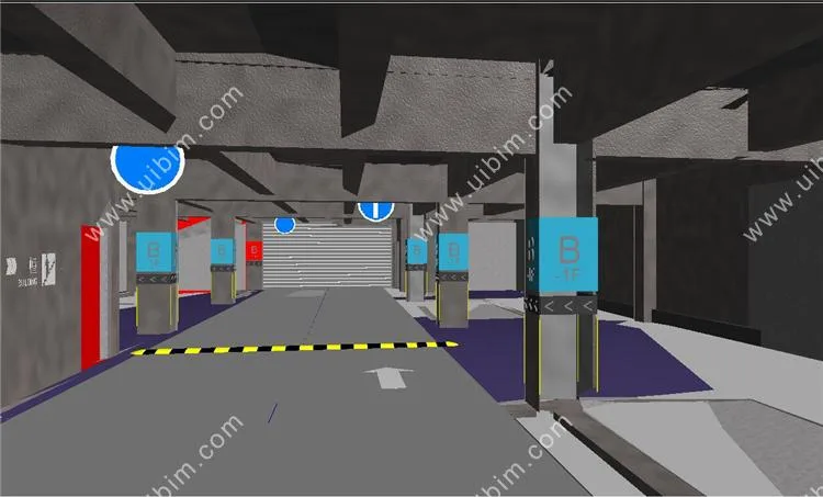 Full professional BIM model files for large-scale underground garage projects, including Revit, Navisworks source files, building structure mechanical and electrical equipment HVAC electrical plumbing MEP
