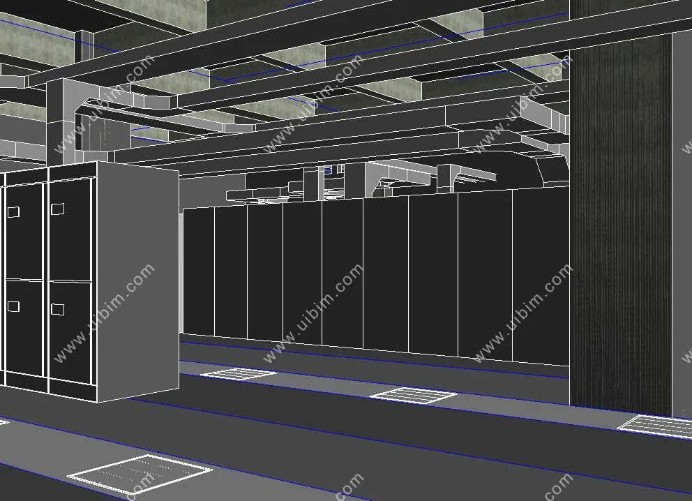 Complete set of BIM project model materials for data center communication building, Revit building structure HVAC electrical plumbing MEP, including exported Navisworks models