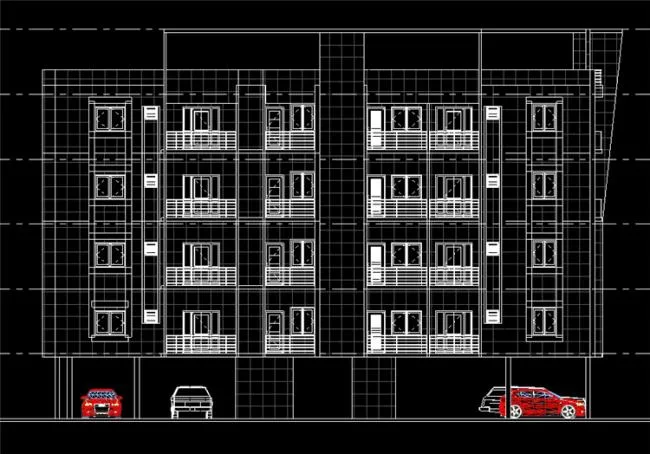 BIM Data | Revit Model - Four story Apartment Model