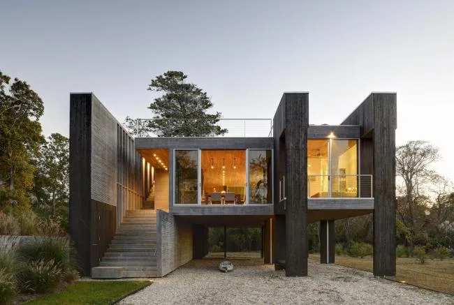 BIM Architecture | Aerial Volume Created by Tall Pile Foundations - Northwest Port Residence/Bates Masi Architects