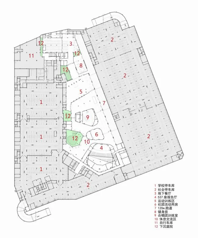 BIM Architecture | Floating Stereoscopic Campus - Zhejiang University School of Education Affiliated Middle School/Zhejiang University Architectural Design and Research Institute Co., Ltd