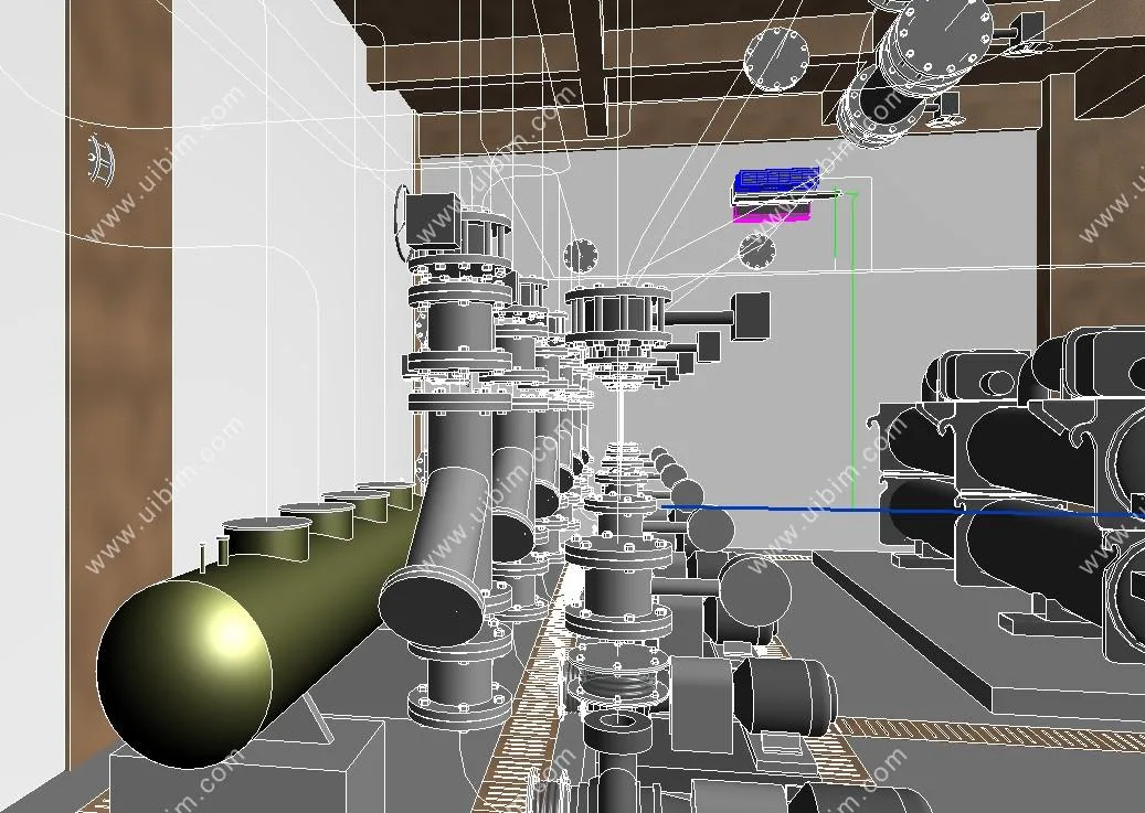 Complete set of BIM project model materials for high-rise computer room equipment building, Revit building structure HVAC electrical plumbing MEP, including exported Navisworks models