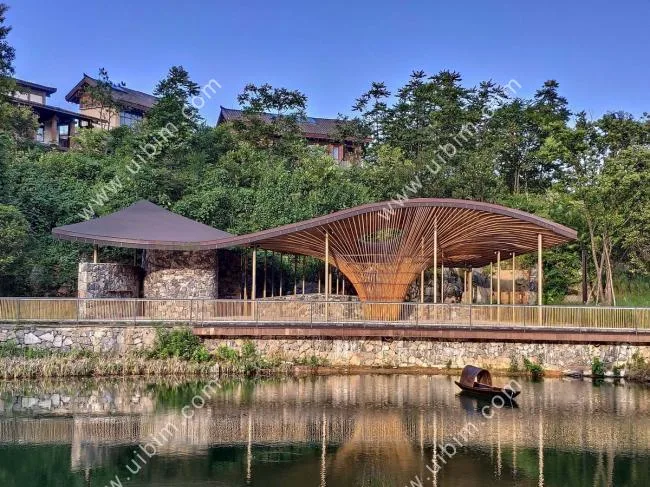 BIM Architecture | Gentle Mountain Wind Blows by: Tea Pavilion in Wulong Guiyuan Town/Weitu Design Agency