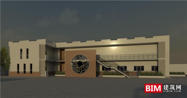 BIM Data and Revit Model for Gas Station Service Area