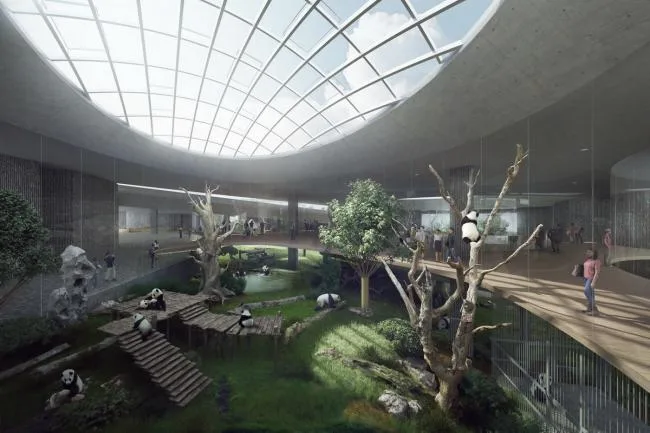 BIM Architecture | Tianhua Architecture Creation Studio announces that the 'Giant Panda Base Star Production Room' has entered the construction drawing stage