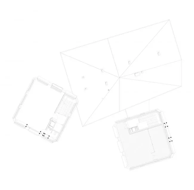 BIM Architecture | Nesting Triangular Grass Slope Top 'Small House' - East Latvia Creative Service Center/SAALS