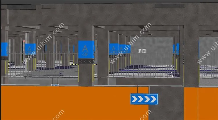 Full professional BIM model files for large-scale underground garage projects, including Revit, Navisworks source files, building structure mechanical and electrical equipment HVAC electrical plumbing MEP