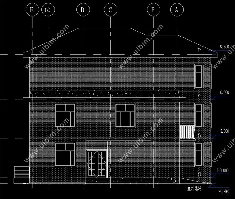 BIM Data | Revit Model - BIM Model of Three story Villa