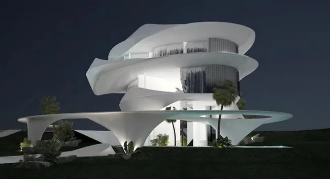 BIM Architecture | Gentle Spiral of Organic Curves: Athens' 'Bessonami' Residence/314 Architecture Studio