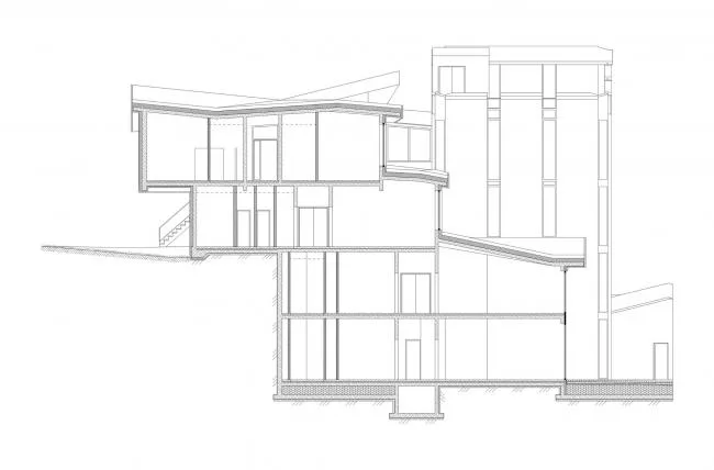 BIM Architecture | Nesting Triangular Grass Slope Top 'Small House' - East Latvia Creative Service Center/SAALS